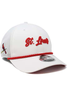 New Era St Louis Cardinals White Rope Stretch Snap LP9FIFTY Mens Snapback Hat
