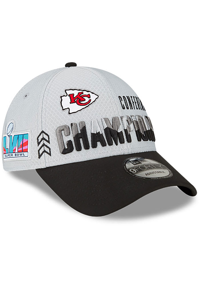 New Era Kansas City Chiefs 2022 Super Bowl LVII Locker Room Adjustable Hat  - Grey
