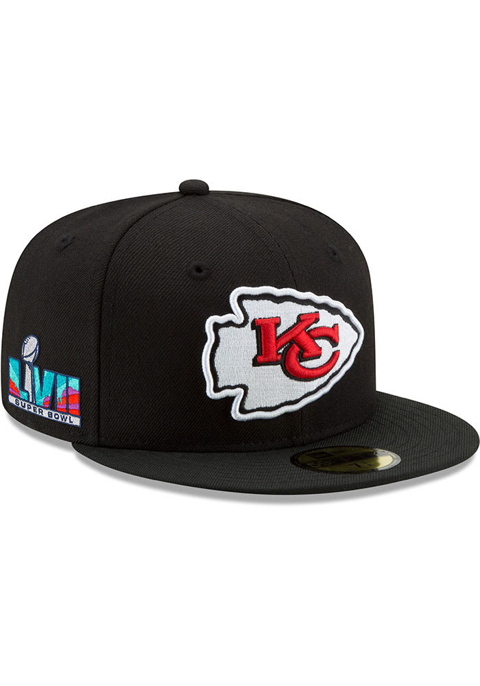 Kansas City Chiefs SUPER BOWL LVII Black Fitted Hat