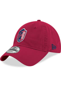 New Era St Louis City SC Primary Crest 9TWENTY Adjustable Hat - Red