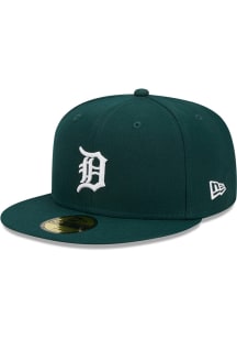 New Era Detroit Tigers Mens Green Evergreen Basic 59FIFTY Fitted Hat