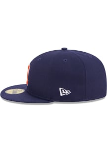 New Era Illinois Fighting Illini Mens Navy Blue Evergreen Basic 59FIFTY Fitted Hat
