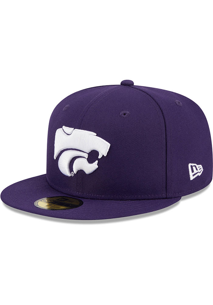 New Era K-State Wildcats Mens Purple Evergreen Basic 59FIFTY Fitted Hat