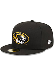 New Era Missouri Tigers Mens Black Evergreen Basic 59FIFTY Fitted Hat