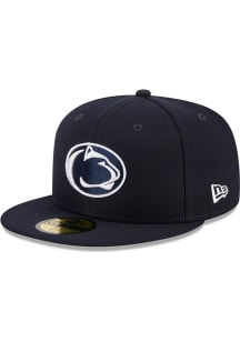 New Era Penn State Nittany Lions Mens Navy Blue Evergreen Basic 59FIFTY Fitted Hat