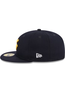 New Era West Virginia Mountaineers Mens Navy Blue Evergreen Basic 59FIFTY Fitted Hat