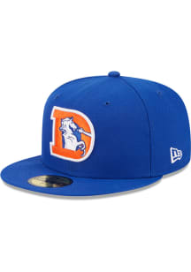 New Era Denver Broncos Mens Blue Evergreen Basic 59FIFTY Fitted Hat