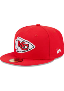 New Era Kansas City Chiefs Mens Red Evergreen Basic 59FIFTY Fitted Hat
