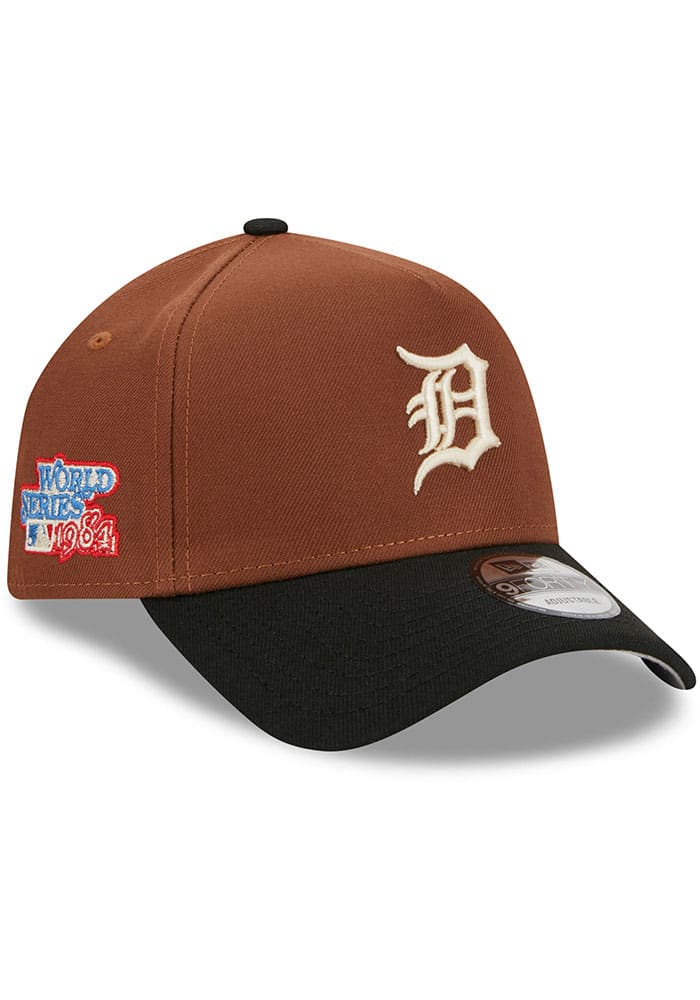 Detroit Tigers New Era Harvest A-Frame 9FORTY Adjustable Hat - Brown