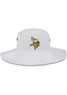 New Era Minnesota Vikings White NFL23 Training Camp Bucket Mens Bucket Hat
