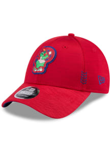 New Era Philadelphia Phillies Red 2024 Clubhouse Stretch Snap JR 9FORTY Youth Adjustable Hat
