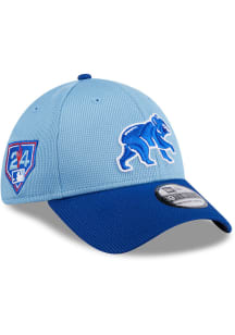 New Era Chicago Cubs Light Blue 2024 Spring Training JR 39THIRTY Youth Flex Hat