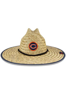 New Era Chicago Bears Tan 2023 Training Camp Straw Mens Bucket Hat