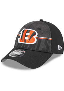 New Era Cincinnati Bengals 2023 Training Camp Stretch 9FORTY Adjustable Hat - Black
