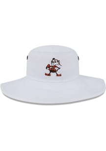 New Era Cleveland Browns White 2023 Training Camp Panama Mens Bucket Hat