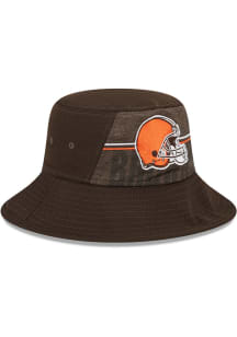 New Era Cleveland Browns Brown 2023 Training Camp Stretch Mens Bucket Hat