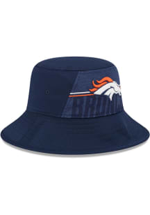 New Era Denver Broncos Navy Blue 2023 Training Camp Stretch Mens Bucket Hat