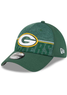 New Era Green Bay Packers Mens Green 2023 Training Camp 39THIRTY Flex Hat