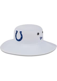 New Era Indianapolis Colts White 2023 Training Camp Panama Mens Bucket Hat