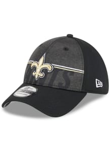 New Era New Orleans Saints Black 2023 Training Camp JR 39THIRTY Youth Flex Hat