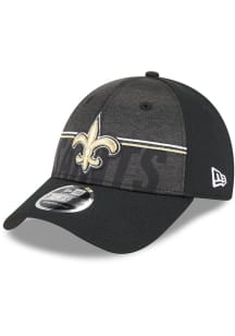 New Era New Orleans Saints 2023 Training Camp Stretch 9FORTY Adjustable Hat - Black