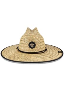 New Era New Orleans Saints Tan 2023 Training Camp Straw Mens Bucket Hat