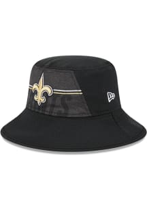 New Era New Orleans Saints Black 2023 Training Camp Stretch Mens Bucket Hat