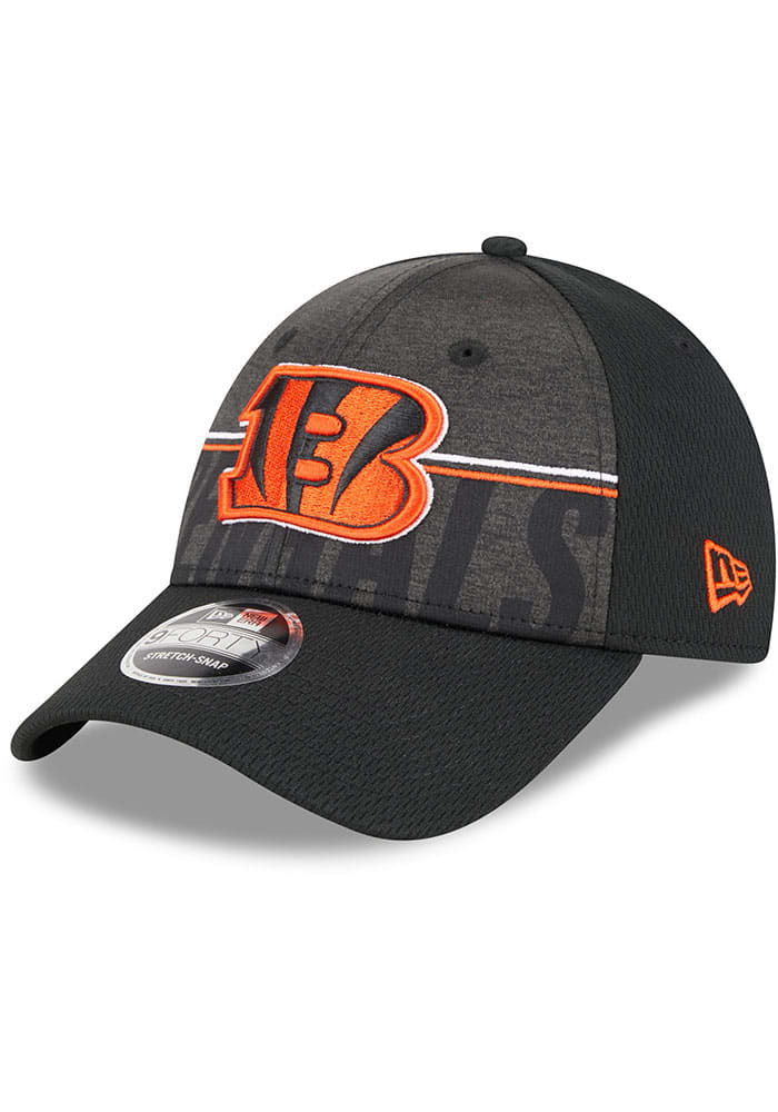 New Era Cincinnati Bengals Black 2023 Training Camp JR 9FORTY Youth Adjustable Hat