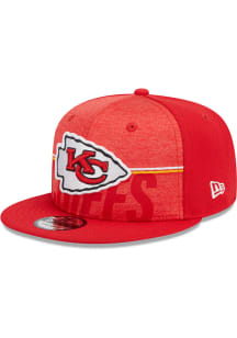 New Era Kansas City Chiefs Red 2023 Training Camp 9FIFTY Mens Snapback Hat