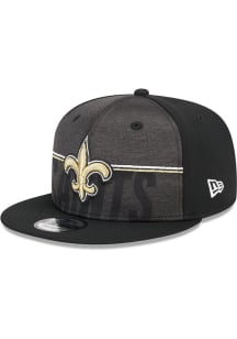 New Era New Orleans Saints Black 2023 Training Camp 9FIFTY Mens Snapback Hat