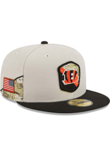 New Era Cincinnati Bengals Mens Tan 2023 Salute to Service 59FIFTY Fitted Hat