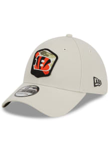 New Era Cincinnati Bengals Mens Tan 2023 Salute to Service 39THIRTY Flex Hat