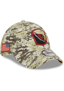 New Era Arizona Cardinals Mens Tan Camo 2023 Salute to Service 39THIRTY Flex Hat