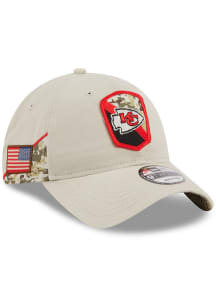 New Era Kansas City Chiefs 2023 Salute to Service 9TWENTY Adjustable Hat - Tan