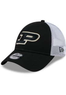 Purdue Boilermakers New Era Evergreen Trucker JR 9FORTY Youth Adjustable Hat - Black