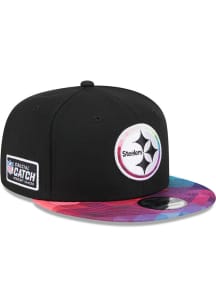 New Era Pittsburgh Steelers Black 2023 Crucial Catch 9FIFTY Mens Snapback Hat