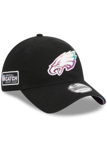 New Era Philadelphia Eagles 2023 Crucial Catch 9TWENTY Adjustable Hat - Black