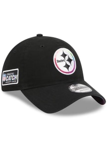 New Era Pittsburgh Steelers 2023 Crucial Catch 9TWENTY Adjustable Hat - Black