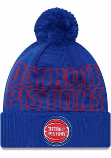 New Era Detroit Pistons Blue 2023 NBA Draft KNIT Mens Knit Hat