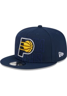 New Era Indiana Pacers Navy Blue 2023 NBA Draft 9FIFTY Mens Snapback Hat