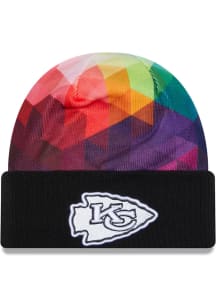 New Era Kansas City Chiefs Black 2023 Crucial Catch Cuff Mens Knit Hat