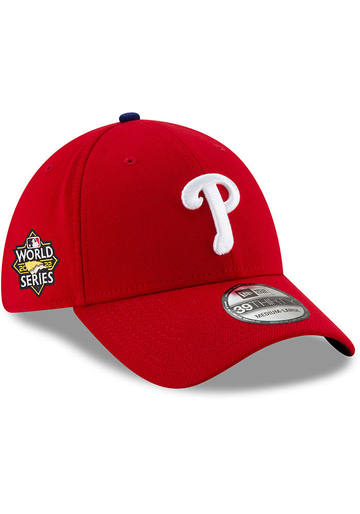 Philadelphia Phillies 2022 World Series Side Patch Team Classic 39THIRTY  Red New Era Flex Hat