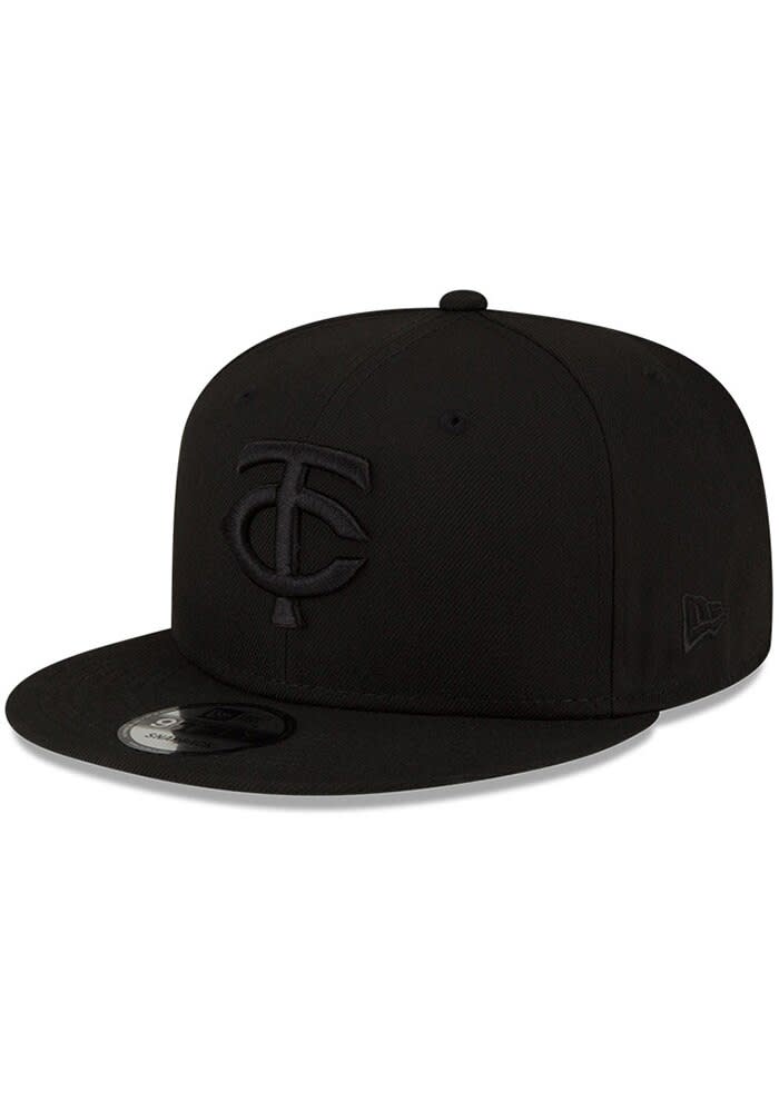 Minnesota Twins New Era BLACK Tonal TC Basic 9FIFTY Snapback Hat