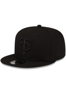New Era Minnesota Twins Black Tonal TC Basic 9FIFTY Mens Snapback Hat