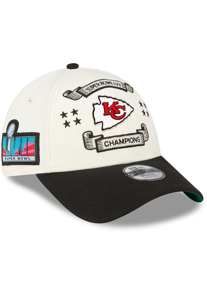 Black Kansas City Chiefs New Era Super Bowl LVII Side Patch 59FIFTY Fitted  Hat