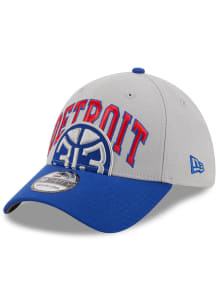 New Era Detroit Pistons Mens Grey NBA23 TIP OFF 39THIRTY Flex Hat