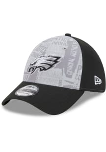 New Era Philadelphia Eagles Mens Grey 2023 Inspire Change 39THIRTY Flex Hat