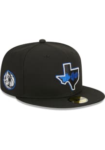 New Era Dallas Mavericks Mens Black 2023 City Edition 59FIFTY Fitted Hat