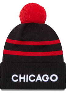 New Era Chicago Bulls Black 2023 City Edition Cuff Mens Knit Hat