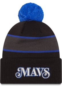 New Era Dallas Mavericks Black 2023 City Edition Cuff Mens Knit Hat